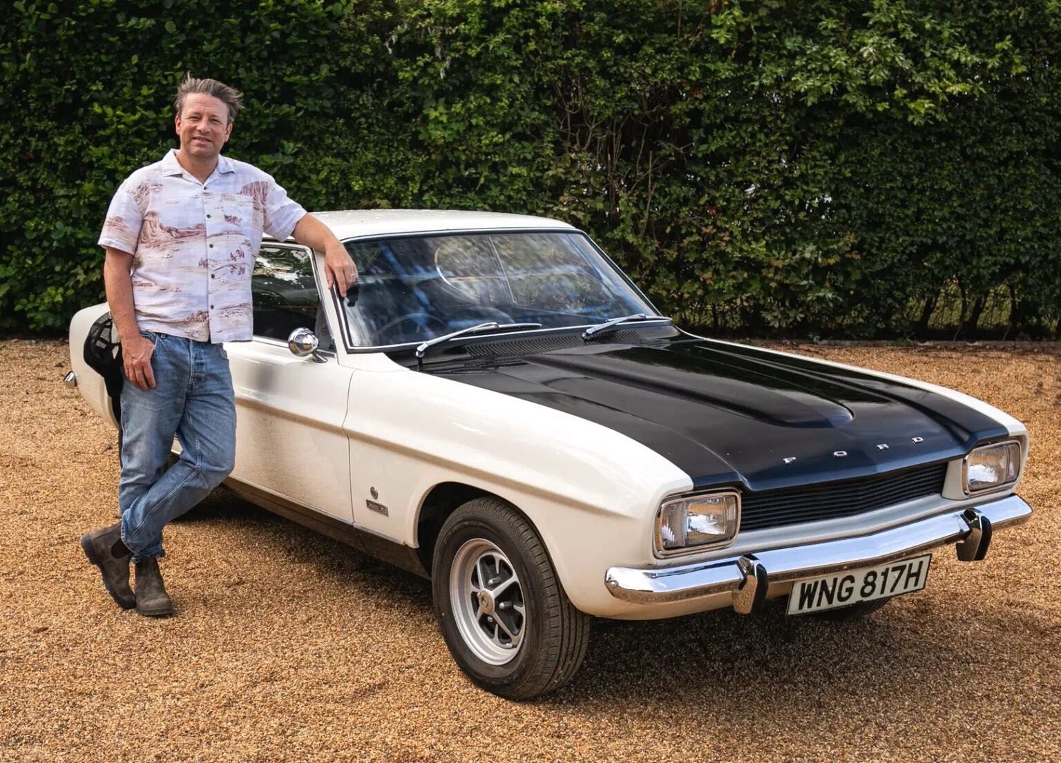 Jamie Oliver&#039;s 1970 Ford Capri 3000GT – with the Essex V6.
https://www.classiccarauctions.co.uk/1970-ford-capri-3000gt-mk1-recc32267-1-stoneleigh-0924?pn=1&amp;el=6759&amp;pp=100