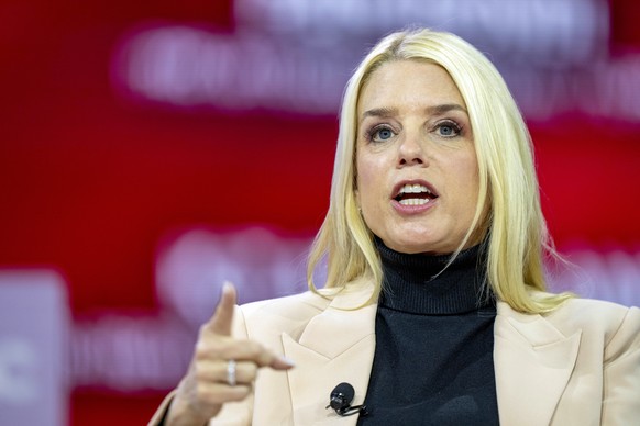Pam Bondi, former Florida Attorney General, speaks during the Conservative Political Action Conference, CPAC 2024, at the National Harbor, in Oxon Hill, Md., Friday, Feb. 23, 2024. (AP Photo/(AP Photo ...