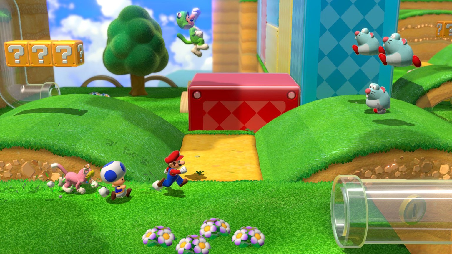 Wer möchte, kann bei «Super Mario 3D World» jetzt auch online seine Freunde versammeln.